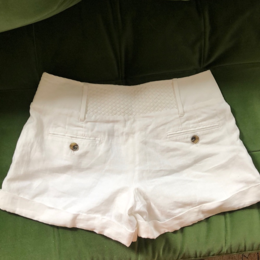 LOFT White Linen shorts size 6 - Picture 3 of 7
